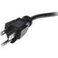 10FT COMPUTER POWER CORD NEMA 5-15P TO C13 AC POWER MONITOR CABLE