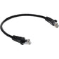 RJ-45 M/M PATCH CBL 10FT BLACK CAT6 UTP PVC CU