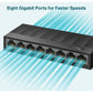 LS1008G 8PORT 10/100/1000MBPS SWITCH