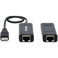 USB OVER CAT5/CAT6 EXTENDER KIT 1PORT W/ POC USB 2.0 164 FT