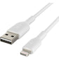 3M BOOST CHARGE LIGHTNING TO USB-A CABLE WHITE