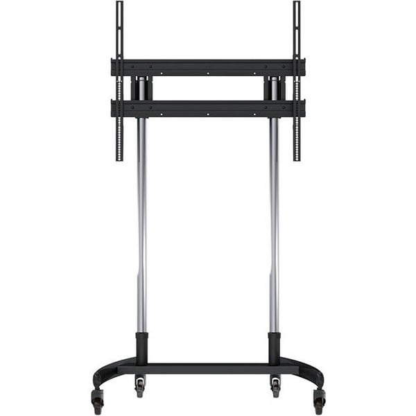 LARGER FORMAT MOBLE CART CHROME POLES DISPLAYS 300LBS MAX