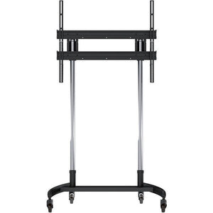 LARGER FORMAT MOBLE CART CHROME POLES DISPLAYS 300LBS MAX