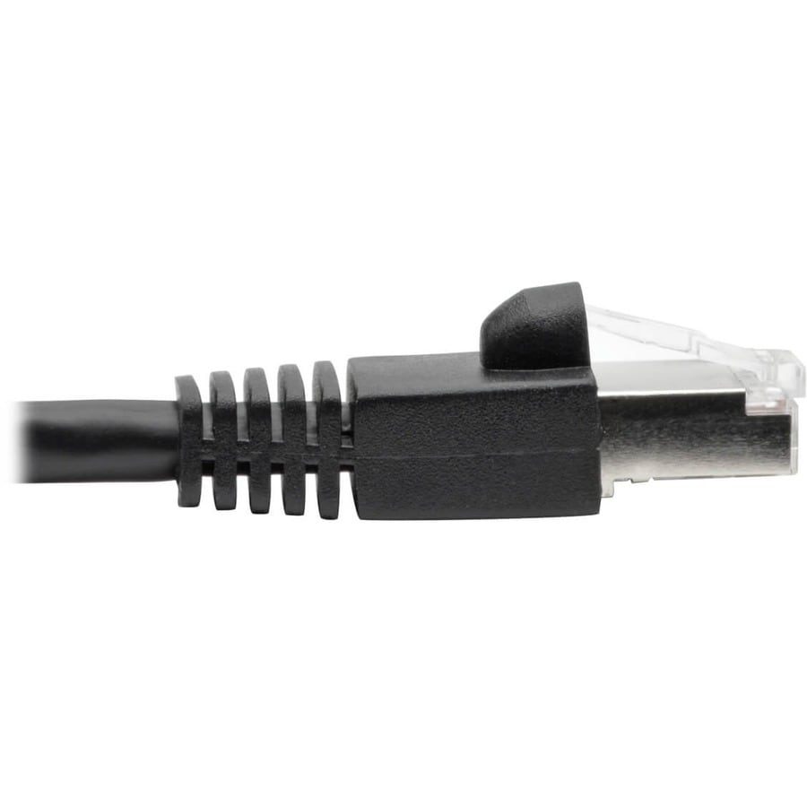 12FT CAT6A BLACK SNAGLESS SHIELDED POE 10G STP M/M