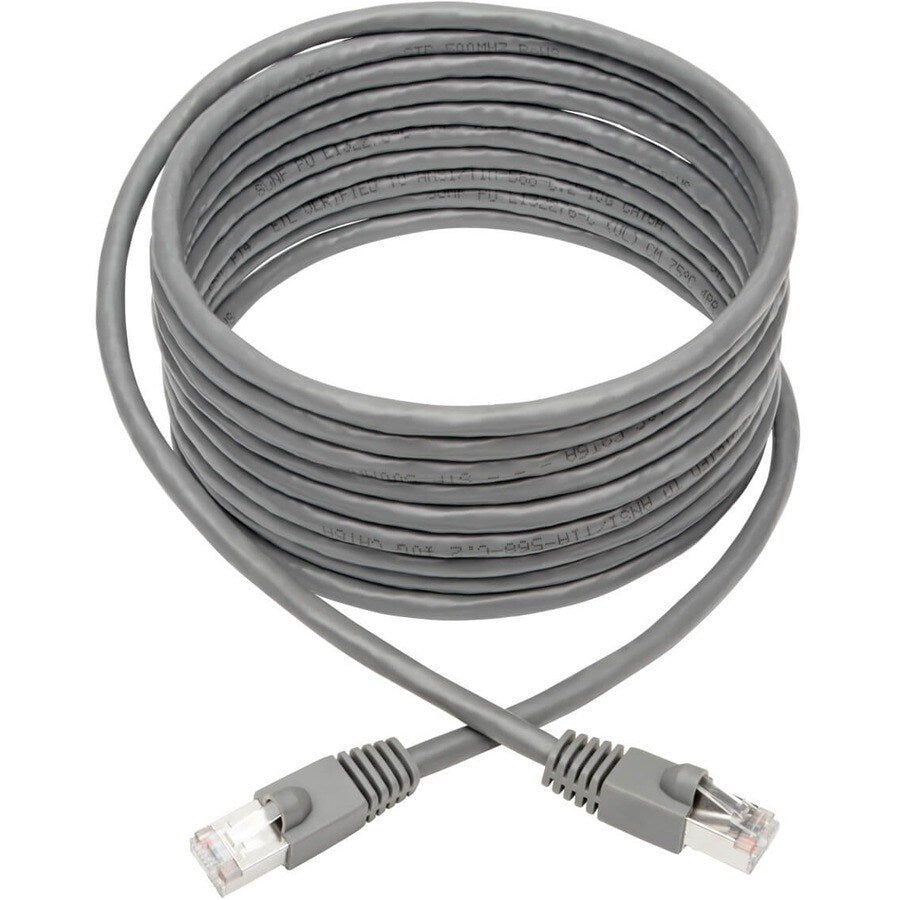 15FT CAT6A GRAY SNAGLESS SHIELDED POE 10G STP M/M