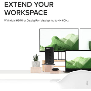 PLUGABLE UD-6950Z USB 3.0 AND USBC DUAL 4K DISPLAY DOCK