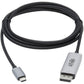 USB C TO DISPLAYPORT ADAPTER CABLE 8K UHD M/M DP 1.4 BLK 6FT