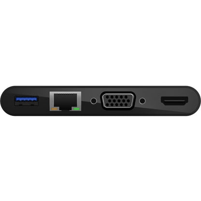 USB-C MULTIMEDIA + CHARGE ADAP USB-C TO GBE HDMI VGA 03-RETAIL BOX