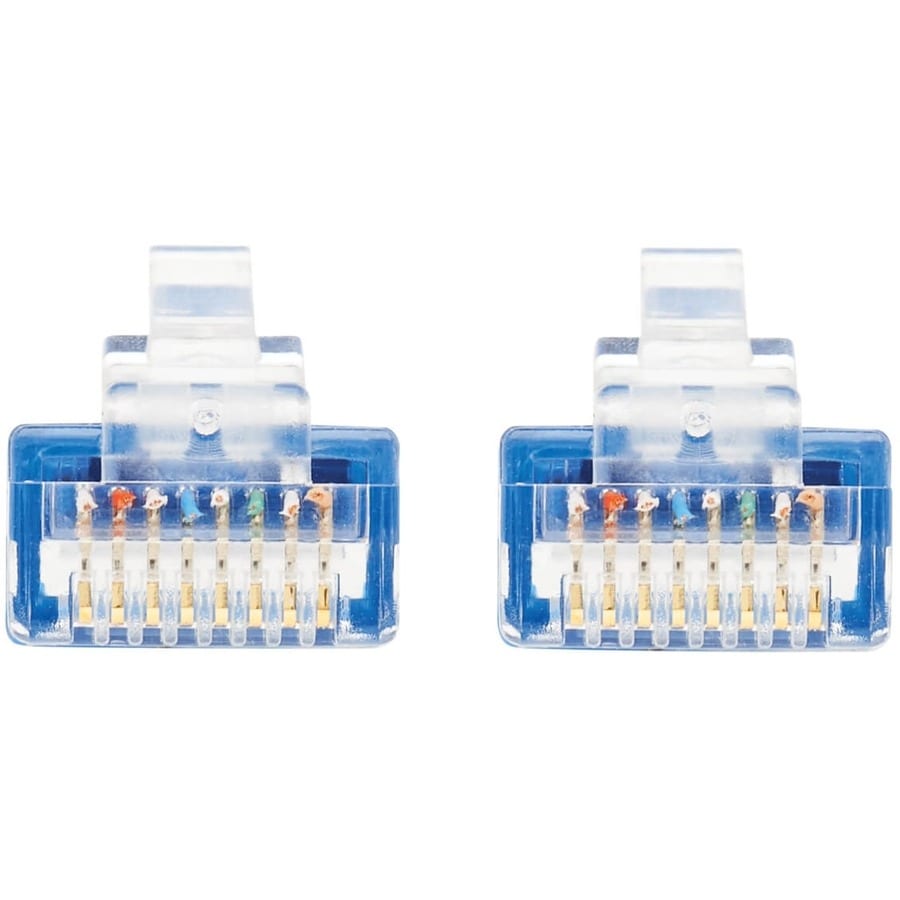 CAT6A GIGABIT ENET CABLE MOLDED ULTRA-SLIM 10G M/M BLUE 6IN