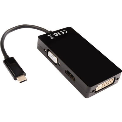 USB-C TO 3 IN 1 VIDEO ADAPTER VGA DVI HDMI 9GBPS 4K 30HZ UHD