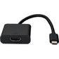 USB 3.1 C TO HDMI 8IN USB M/F BLACK ADAPTER CABLE