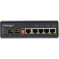 6 PORT GIGABIT ETHERNET SWITCH POE SFP UNMANAGED INDUSTRIAL RUGGED