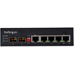 6 PORT GIGABIT ETHERNET SWITCH POE SFP UNMANAGED INDUSTRIAL RUGGED