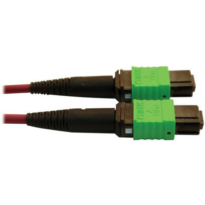 MMF FIBER OPTIC CABLE 400G OM4 PLENUM MTP/MPO-APC F/F 1M