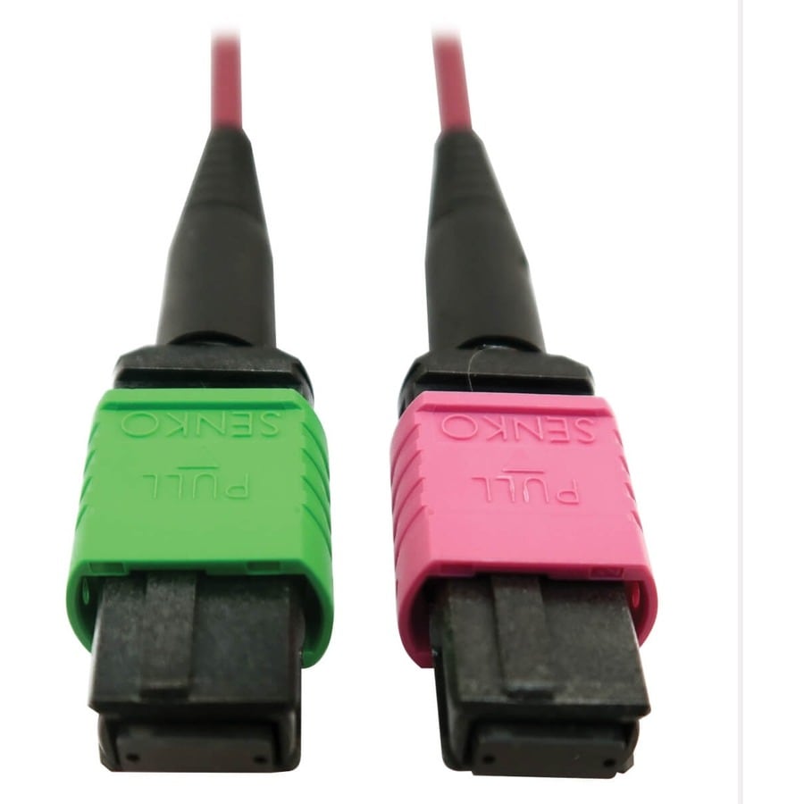 MMF FIBER OPTIC CABLE 400G OM4 MTP/MPO-APC TO MTP/MPO-UPC F/F 1M