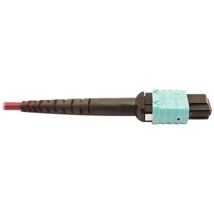 MMF FIBER OPTIC CABLE 400G F/F MTP/MPO-APC TO 24F MTP/MPO-UPC 1M