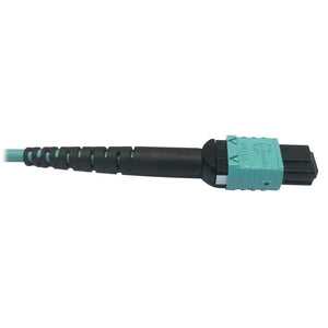 MMF FIBER OPTIC CABLE OM4 F/F PLENUM 400G 50 24F MTP/MPO-PC 3M