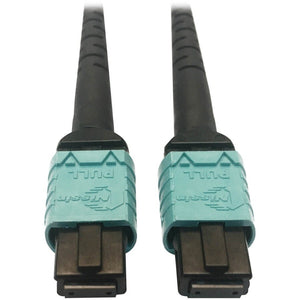 MMF FIBER OPTIC CABLE OM4 F/F PLENUM 400G 50 24F MTP/MPO-PC 3M