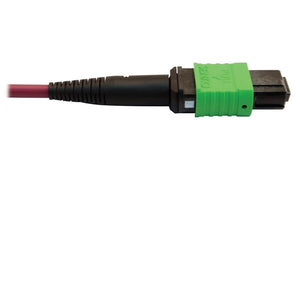 MMF FIBER OPTIC CABLE 400G OM4 PLENUM MTP/MPO-APC F/F 5M