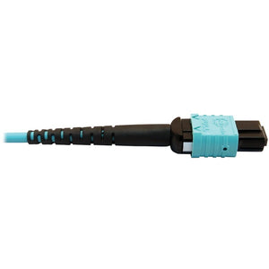 MMF FIBER OPTIC CABLE OM4 F/F PLENUM 400G 50 24F MTP/MPO-PC 10M