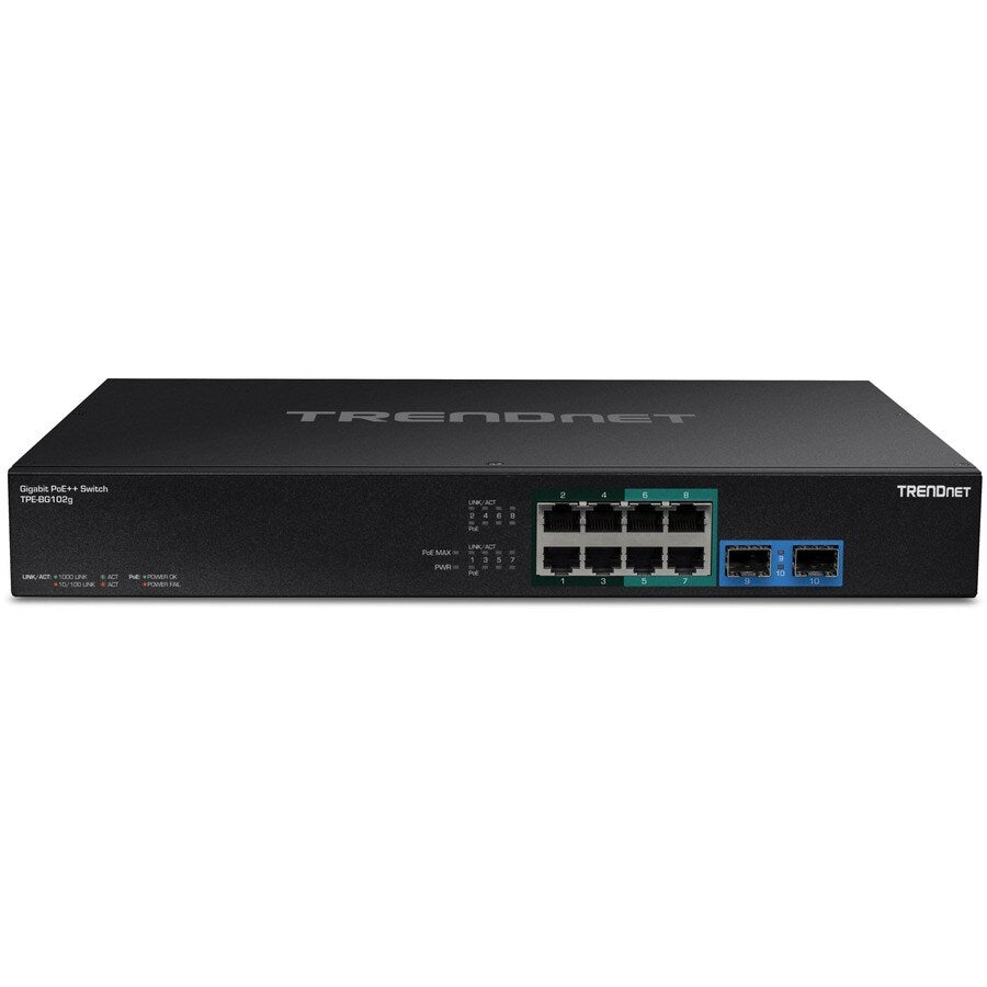10PORT GIGABIT POE++ SWITCH 4XGIGABIT POE+ PORTS