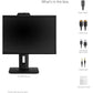 24IN VIDEO CONFERENCE MONITOR WITH BUILT-IN WEBCAM