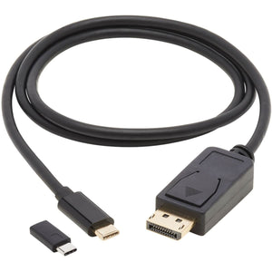 3FT USB-C TO DISPLAYPORT M/M ADAPTER CABLE BI-DIRECTIONAL 4K HDR