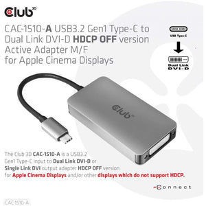 USB TYPE C TO DVI-D-DUAL LINK HDCP OFF/2560/1600