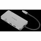 SILVER DUAL HDMI USBC TRAVEL DOCK