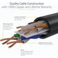 6FT BLACK CAT6 ETHERNET CABLE LSZH SNAGLESS PATCH CABLE LAN RJ45