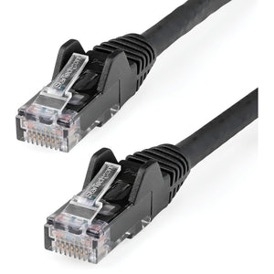 15FT BLACK CAT6 ETHERNET CABLE LSZH SNAGLESS PATCH CABLE LAN RJ45