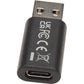 USBA 3.2GEN1 TO USB-C MINIADPTR USB A MALE TO USB-C FEMALE ADPTR