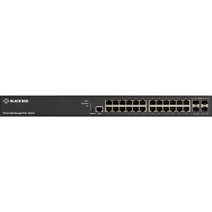 MGD POE+ SWITCH - 24 10/100/ 1000 RJ45 POE+ 4 100/1000 SFP+