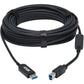 15M USB-A TO USB-B FIBER AOC CABLE ACTIVE OPTICAL USB 3.2 GEN 1
