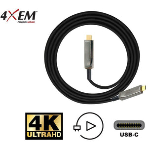 10M FIBER USB TYPE C 4K 60HZ 21GBP/S AUDIO AND VIDEO CABLE