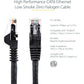 20FT BLACK CAT6 ETHERNET CABLE LSZH SNAGLESS PATCH CABLE LAN RJ45