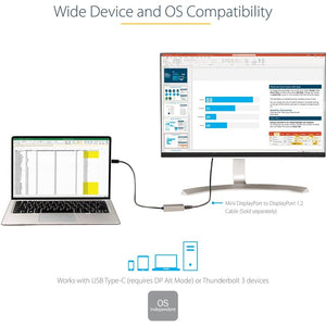 12IN USB C TO MINI DISPLAYPORT ADAPTER DONGLE USB-C TO MDP MONITOR