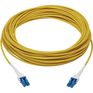 30M FIBER 100G SMF DUPLEX 9/125 OS2 LC/LC ARMORED YELLOW CBL