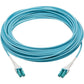 30M FIBER CABLE 100G MMF DUPLEX 50/125 OM4 LC/LC ARMORED AQUA