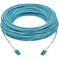 50M FIBER CABLE 100G MMF DUPLEX 50/125 OM4 LC/LC ARMORED AQUA