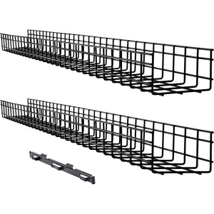 WIRE MESH CABLE TRAY 2 PACK 150 X 100 X 1500MM 6IN X 4IN X 5FT