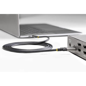 3FT LOCKING USB C CABLE 100W PD USB-C TO USB-C DP CHARGING CORD