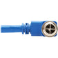 5M CAT6A BLUE SHIELDED M12 RIGHT-ANGLE RJ45 ETHERN CABLE