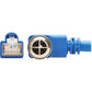 5M CAT6A BLUE SHIELDED M12 RIGHT-ANGLE RJ45 ETHERN CABLE