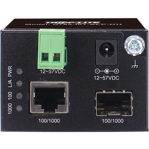 INDUSTRIAL GIGABIT FIBER TO ETHERNET MEDIA CONVERTER UNMANAGED