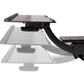 ADJUSTABLE UNDER DESK KEYBOARD TRAY ERGONOMIC DESK MOUNT TRAY