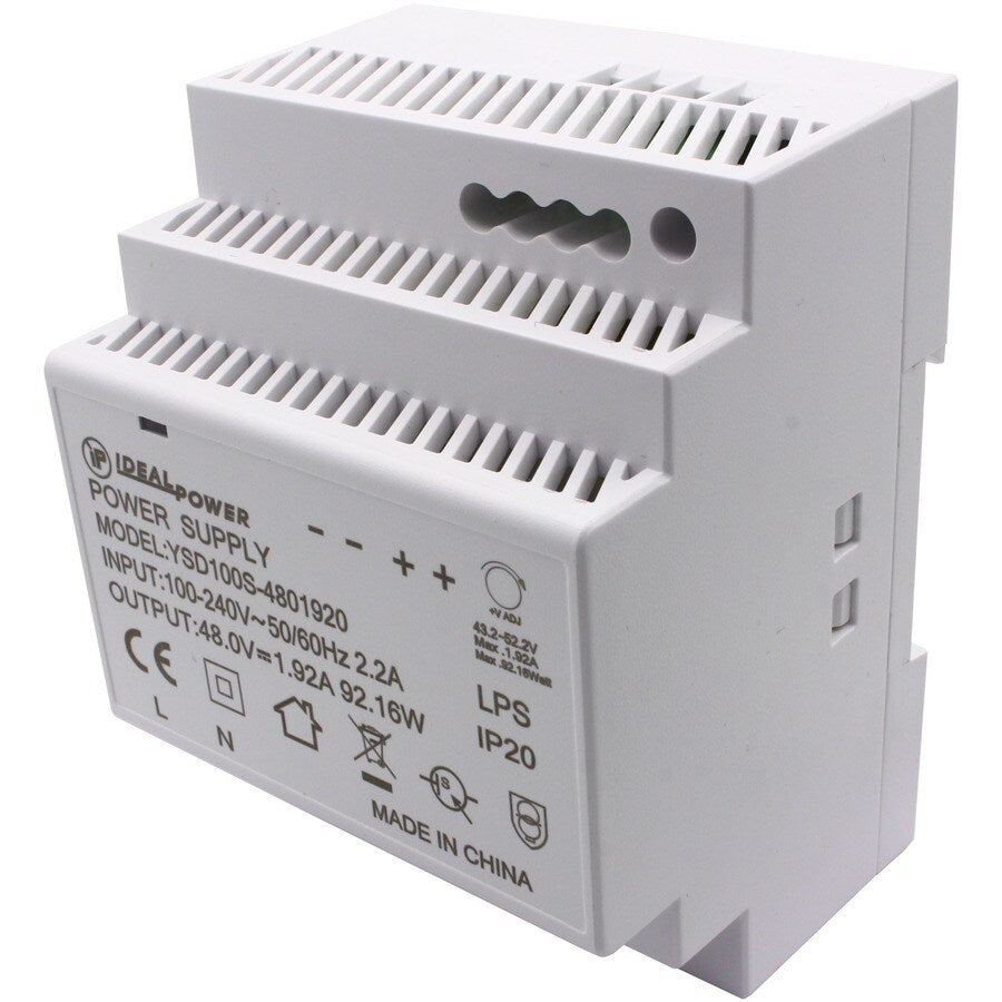 DIN RAIL MOUNTABLE POWER SUPPLY 48V 96W