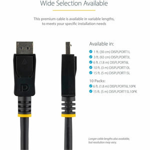 6FT DISPLAYPORT CABLE DP 1.2 TO DP VIDEO DISPLAY CABLE CORD 4K VESA