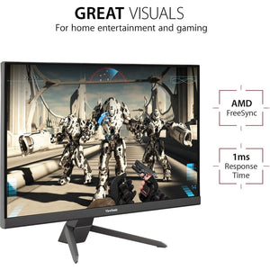 22IN 1080P 75HZ 1MS FREESYNC MONITOR WITH HDMI DP VGA