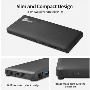 USB-C 3VIDEO MST DOCK STATION PD DP HDMI USB SD/MICRO SDGIG E-NET